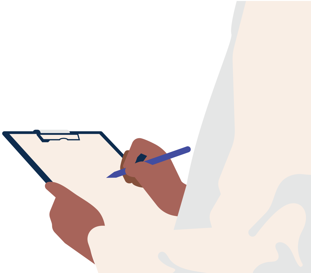 Doctor making notes